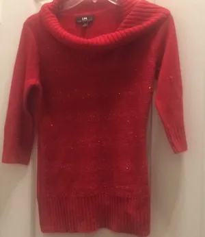 FINAL MARKDOWN I.n San Francisco Sparkly ladies sweater small thumbnail 1