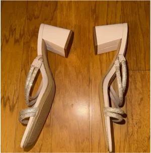 Brand New Target A New Day Sparkly + Pink Beige Square Heels thumbnail 8
