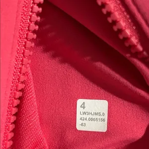 Lululemon Disney Define Jacket *Nulu Lipgloss Pink Size 4 NEW thumbnail 8