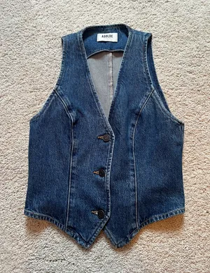AGOLDE Vest Denim Medium thumbnail 1