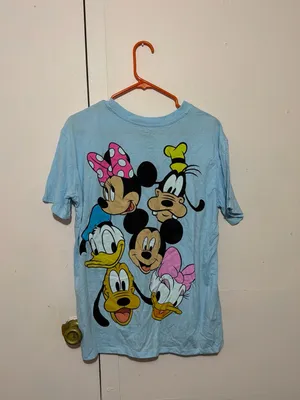 Disney Light Blue Tee with Small Mickey Graphic thumbnail 2