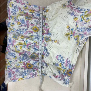HEMANT & NANDITA Vana One Sleeve‎ / Shoulder Floral Ruffled Mini Dress Size XL thumbnail 8