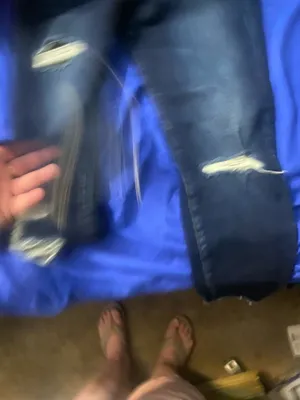 Articles of society Distressed Dark Blue Slim Jeans thumbnail 4