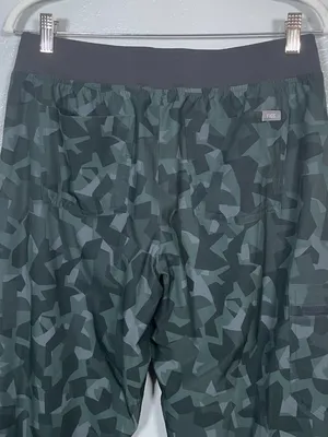 Figs Women M Black Gray Camo Technical Jogger Scrub Pants Cargo Lined Pockets thumbnail 7