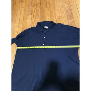 Tuckernuck Navy‎ Linen Blend Clayton Knit Polo Top Size XS/S thumbnail 6