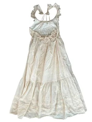 Christy Dawn Women’s Clemence Regenerative Organic Cotton Maxi Dress Pearl White thumbnail 6