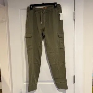 Joe’s Jeans Cargo Joggers Womens Medium NWT Green Utility Pocket Stretch Pants thumbnail 6