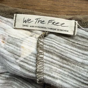 Free People We the Free Hey Girl Tank Top Army Combo Women's Size Small $58 thumbnail 4