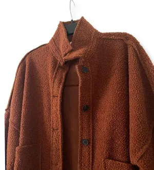 A.Peach Fuzzy Coat thumbnail 2