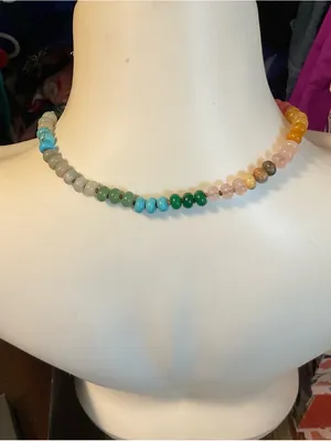 Multicolor Beaded Necklace thumbnail 1