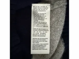 Vintage Abercrombie &‎ Fitch Y2K Rugby Cardigan Striped Blue Gray Wool Sweater thumbnail 5