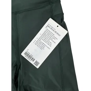 Lululemon High-Rise Biker Shorts Dark Green NWT Size 2 thumbnail 6