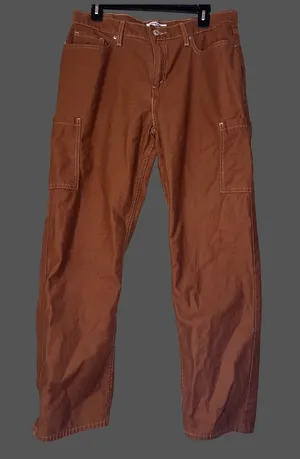Levi's "90s loose straight pants camel thumbnail 2