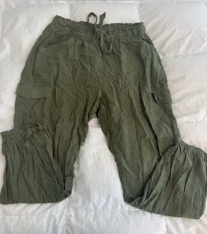 Aerie Linen Blend Cargo Joggers thumbnail 1