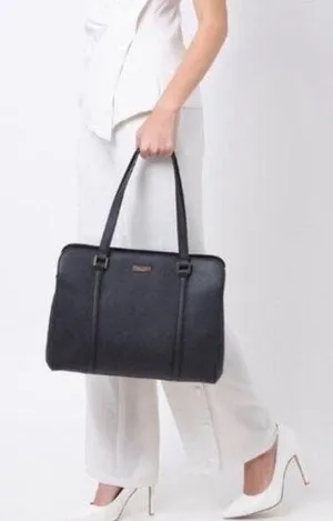 Kate Spade Newbury Lane Miles Black Saffiano Leather Tote Shoulder Bag thumbnail 1