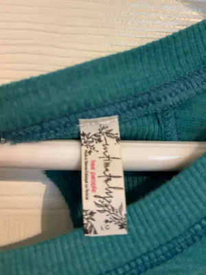 Free people teal My Time open back Tee large thumbnail 5
