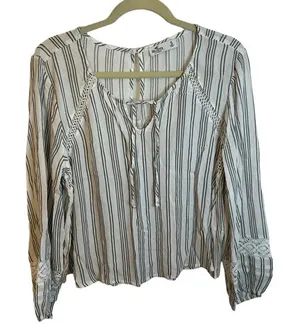 Hollister Striped Summer Blouse thumbnail 1