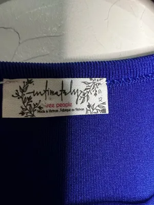 Intimately Free People Revolve In Your Arms Royal Blue Thong‎ Bodysuit thumbnail 6