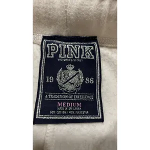 Victoria's Secret PINK White Sequin Love Pink Jogger Sweatpants M y2k Gold Logo thumbnail 7