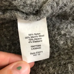 Madewell Gray Turtleneck Wool Alpaca Sweater thumbnail 5
