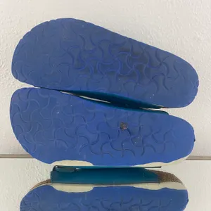 Birkenstock Two Tone Blue Leather Arizona Dual Strap Summer Slip On Sandals thumbnail 11