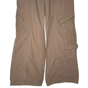 BDG Urban Outfitters S Wide Leg Y2K Baggy Cargo Pants Low Rise Pockets Khaki thumbnail 3
