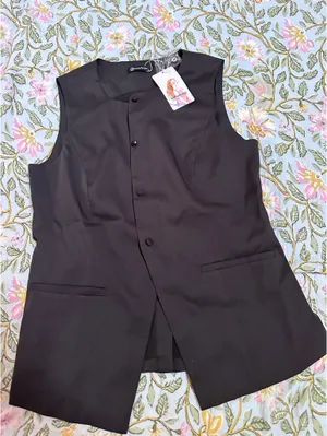 PRETTYGARDEN Black blouse vest thumbnail 4