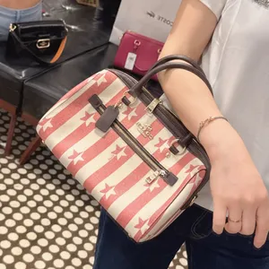 coach Rowan Satchel Bag With Stripe Star Print 2866 thumbnail 6