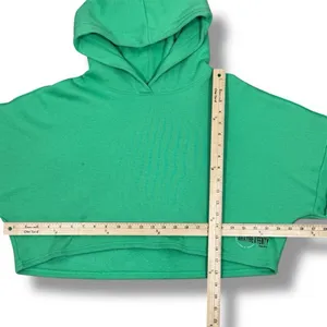 Savage X Fenty Essential Fleece‎ Scope Logo Cropped Hoodie Sweatshirt Green XL thumbnail 11