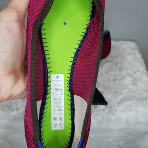 Rothy's The Point Flats Bright Magenta Knit Pointed Toe Washable Womens Size 9 thumbnail 5