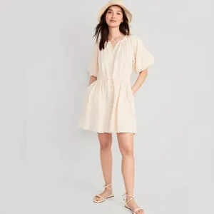 Old‎ Navy Waist-Defined Puff-Sleeve Mini Dress Large NWT thumbnail 6