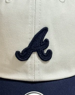 New 47 Brand Atlanta Braves Contemporary Two Tone 47 Clean Up Hat thumbnail 4