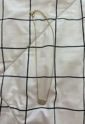 Kendra Scott Gold Iridescent Drusy Elisa Necklace thumbnail 2