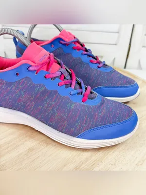 Vionic Agile Fyn Mesh Lace Up Low Top Sneakers Blue Pink Space Dye Size 8 335FYN thumbnail 7