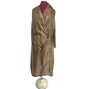 THE TOTES COAT Tan Button Up Midi Water Repellent Vintage Style One Size thumbnail 11