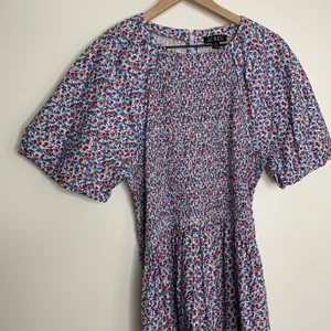 J. Crew Meadow Floral Smocked Midi Dress Cottagecore Prairie Modest Womens XL thumbnail 11