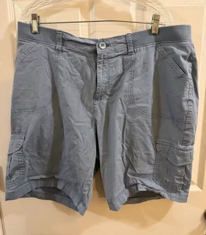 Lee Women's Light Blue Cargo Shorts thumbnail 1