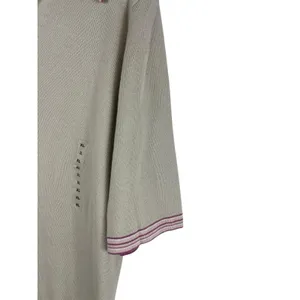 Vintage 2001 GAP Polo Tennis Knit Sweater XL Beige Short Sleeve Preppy Y2K NWT thumbnail 2