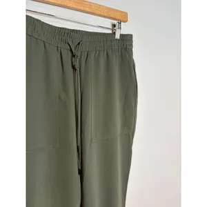 Ann Taylor forest green pull on jogger pants thumbnail 4