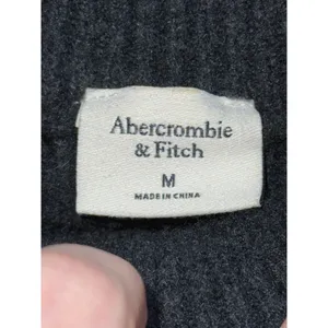 Abercrombie & Fitch Black Ribbed Knit Pullover Mock Neck Turtleneck Sweater Sz M thumbnail 3