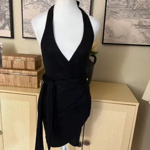 NOOKIE Nookie Bellagio Halter mini dress Metallic‎ Bodycon Dress Size XS thumbnail 3