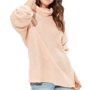 American Eagle Outfitters Oversized Peach Mock Neck Sweater(Size XS) thumbnail 1