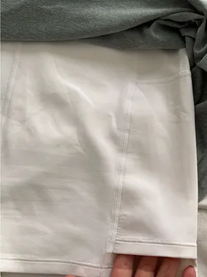 EleVen by Venus Williams Gray Wrap-Style Circle Skirt with white shorts, size M thumbnail 11