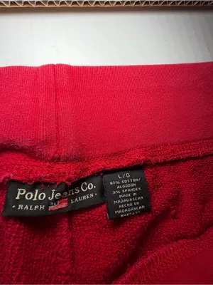 Vintage Y2K Polo Jeans Co. Ralph Lauren Red Knit Pants thumbnail 3
