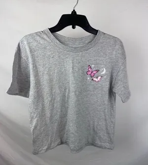 NEW Butterfly Tshirt Gray thumbnail 2