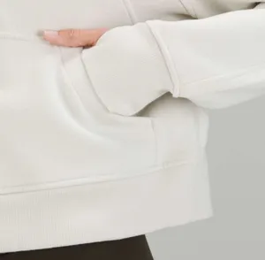 Lululemon Bone White Scuba Oversized Cropped Hoodie thumbnail 2