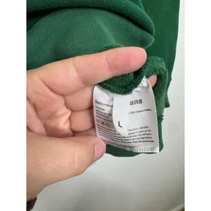 Reformation‎ Jeans Green Raglan Crewneck Sweatshirt Large Sustainable Pullover thumbnail 4