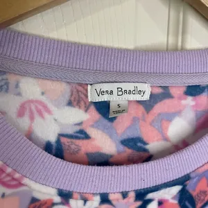 Vera Bradley Fleece Pajama Shirt - Long Sleeve‎ Rose Blush thumbnail 5