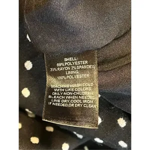 White House Black Market womens skirt black polkadot, ￼trumpet size 0 (3608) thumbnail 4