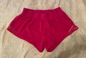 Hot pink hotty hot lululemon shorts thumbnail 1